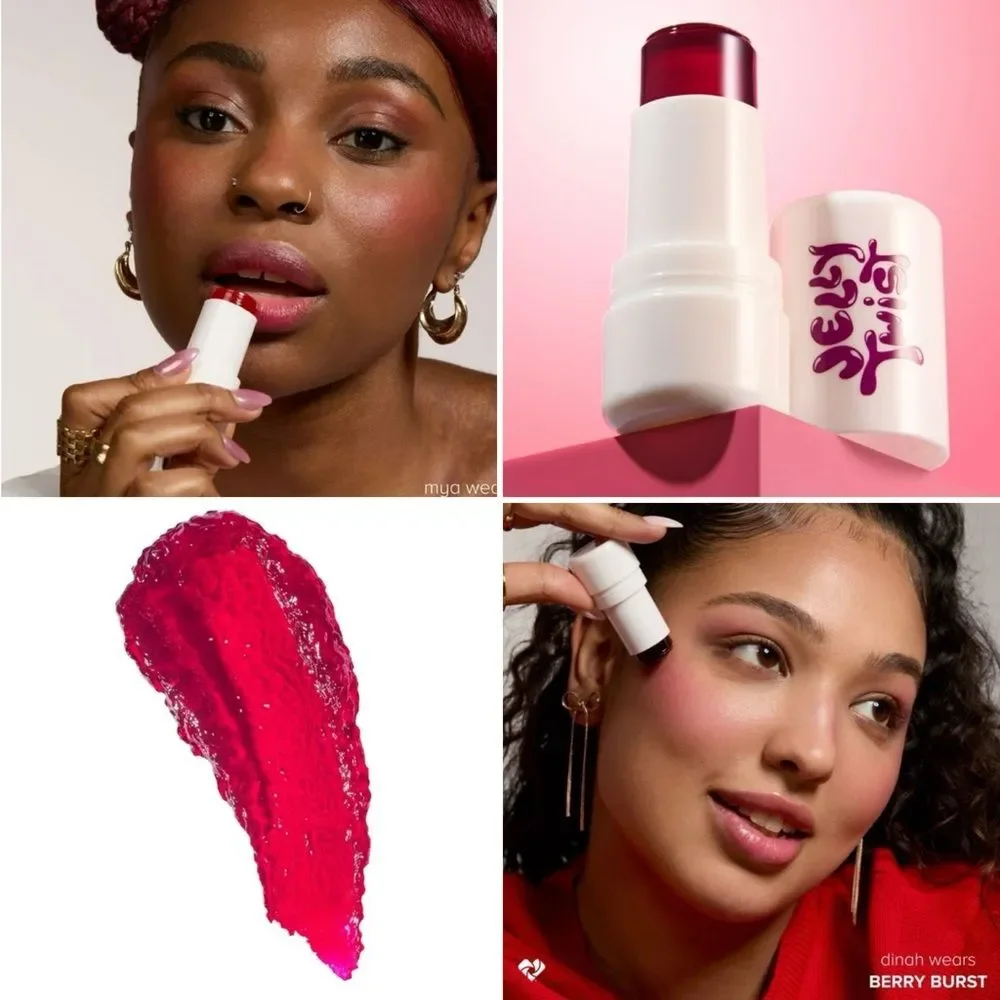 NIB Lottie London Jelly Twist “Berry Burst” Blush Lip Tint 0.28-oz